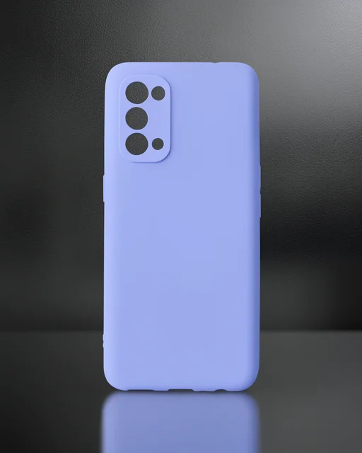 Oppo Reno 5 Pro Kılıf First Silikon - Lila