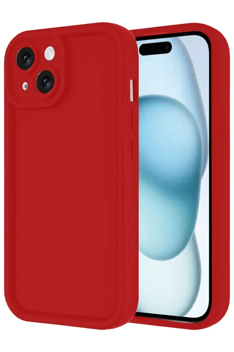 Apple iPhone 14 Kılıf Viera Silikon - Kırmızı