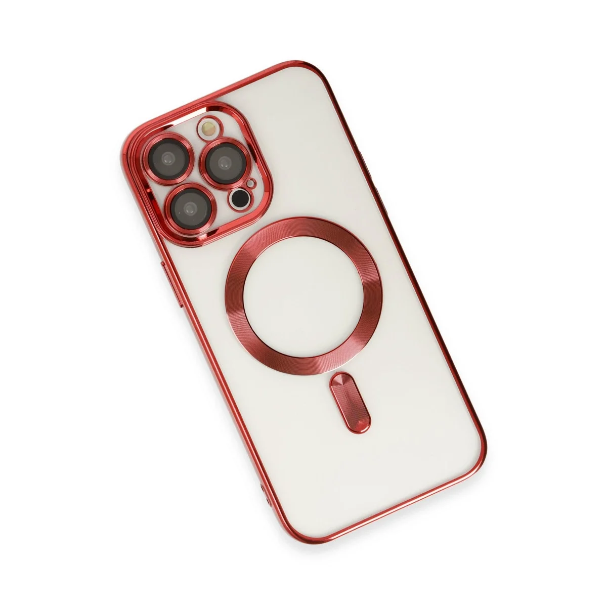 Apple İphone 15 Pro Kılıf Kross Magneticsafe Kapak - Kırmızı görsel 3