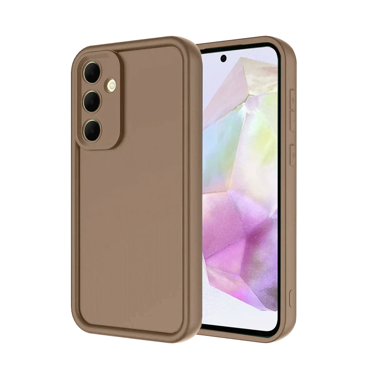 Samsung Galaxy A26 Kılıf Viera Silikon - Kahverengi görsel 2
