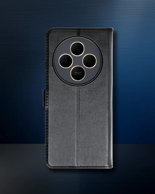 Xiaomi Redmi 14c Kılıf Trend S Plus Kapaklı Kılıf - Siyah