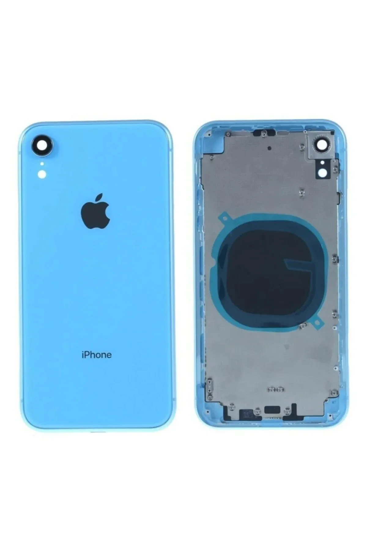 Iphone Xr A Kalite Boş Kasa Arka Kapak Mavi görsel 3