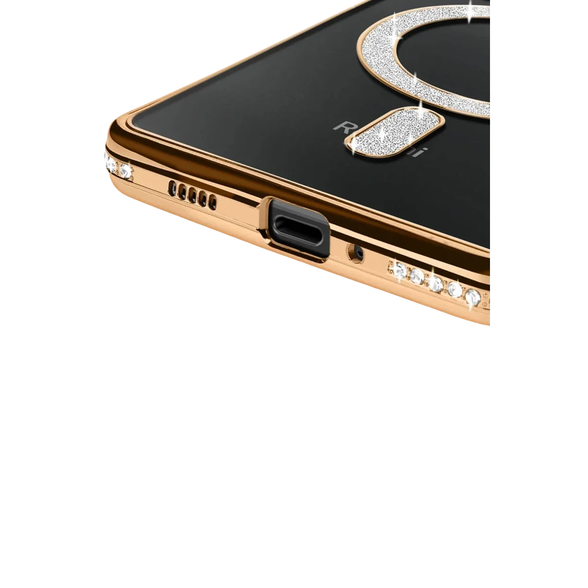 Xiaomi Redmi 14C Joke Simli Magneticsafe Kılıf - Gold görsel 3