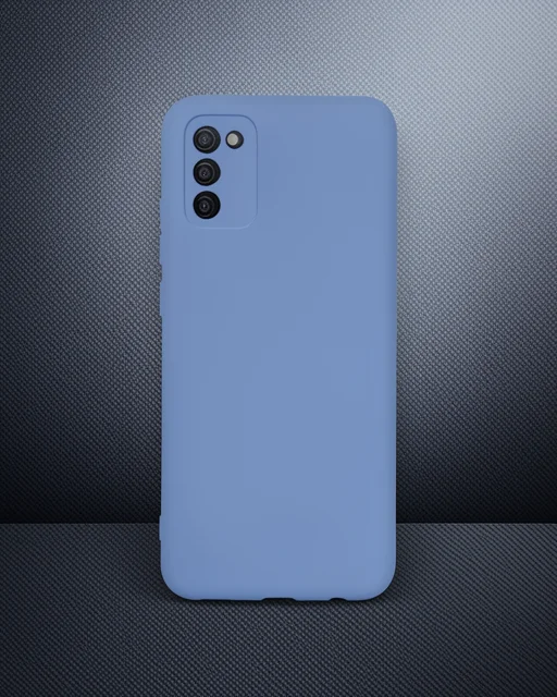Samsung Galaxy A03s Kılıf Nano İçi Kadife Silikon - Lila