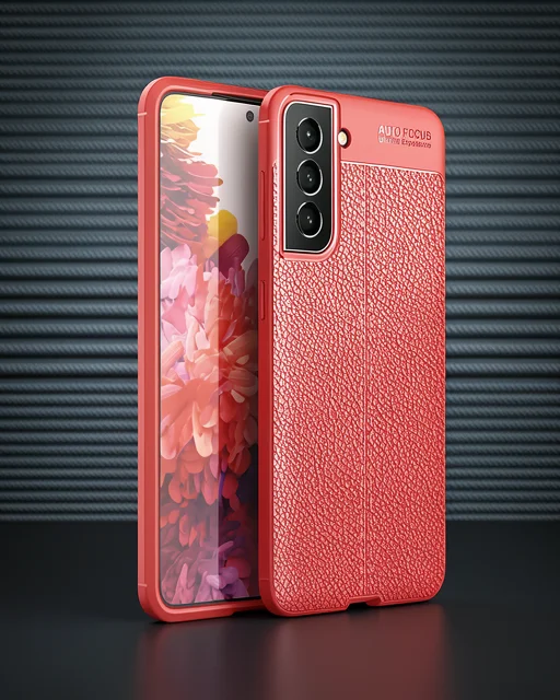 Samsung Galaxy S21 Fe Kılıf Auto Focus Kapak - Kırmızı