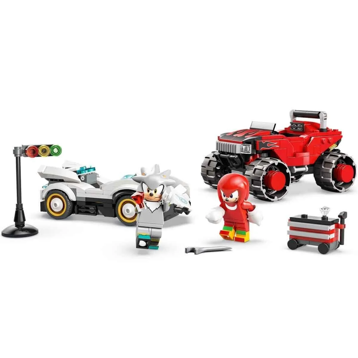 77118 Lego Sonic Silverın Arabası, Knucklesın Canavar Kamyonuna Karşı 378 parça görsel 3