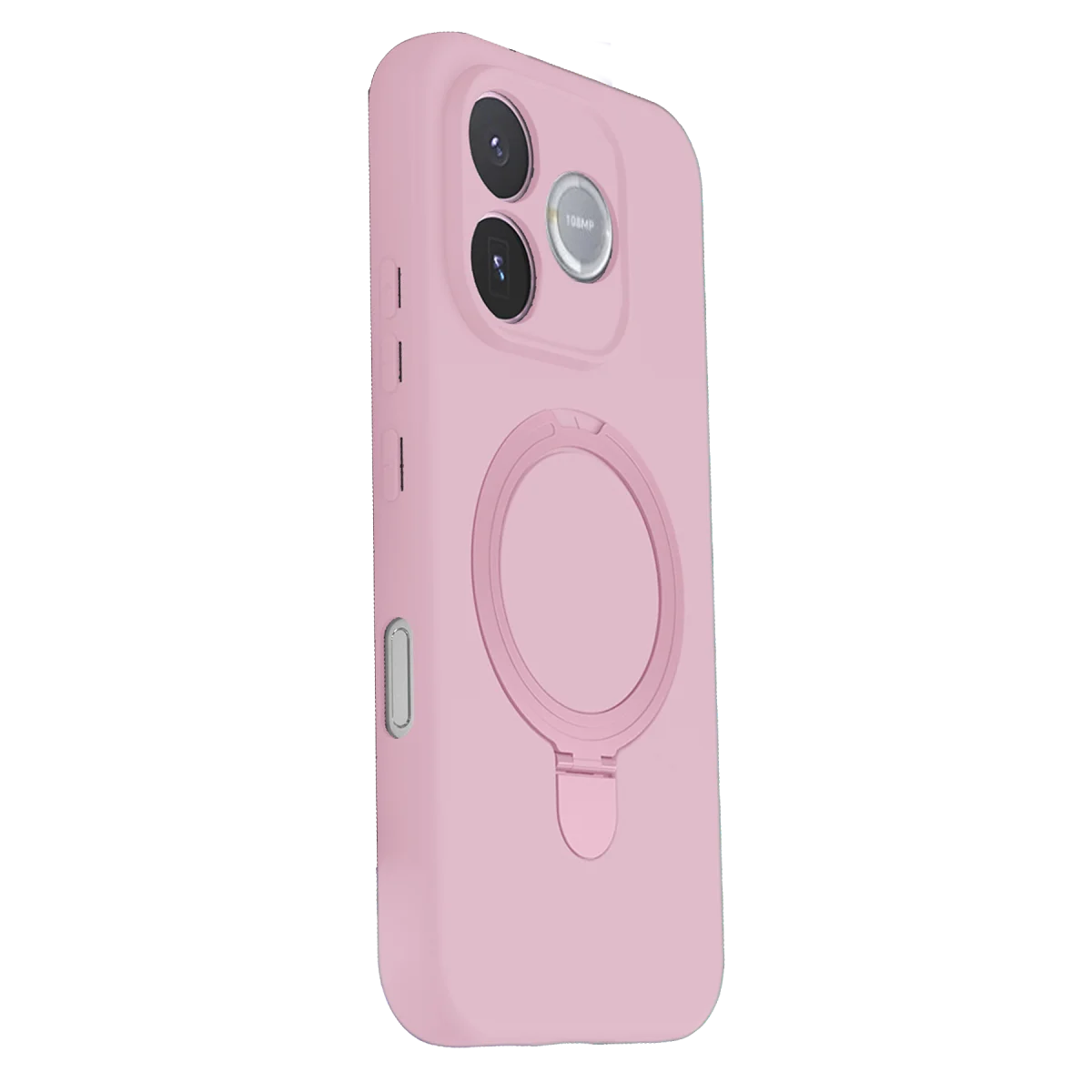 Huawei Honor 600 Lite Regal Magsafe Standlı Kapak - Açık Pembe görsel 3