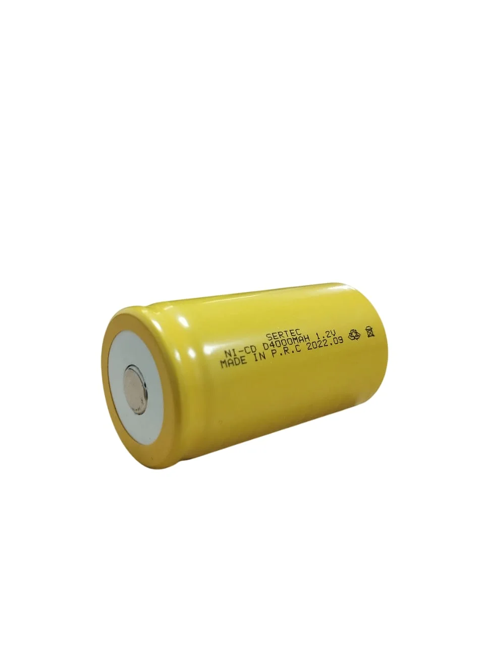 1.2V 4000 Mah - D Büyük Boy - Ni-CD Şarjlı Pil - (Başsız / Flat Head) görsel 2