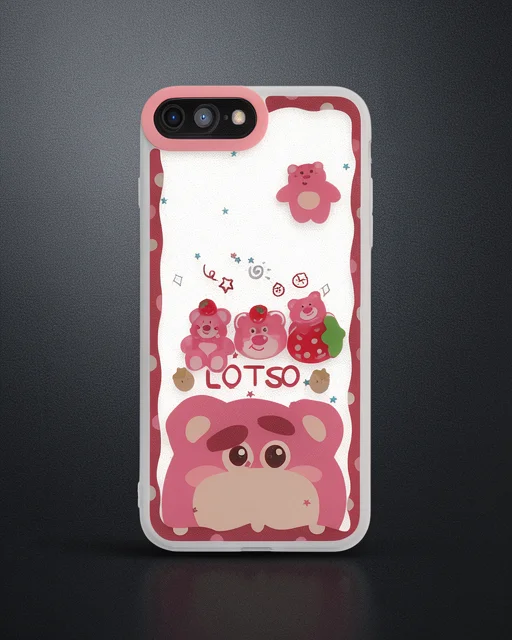 Apple İphone 7 Kılıf Sweet Desenli Silikon Kapak - Pembe