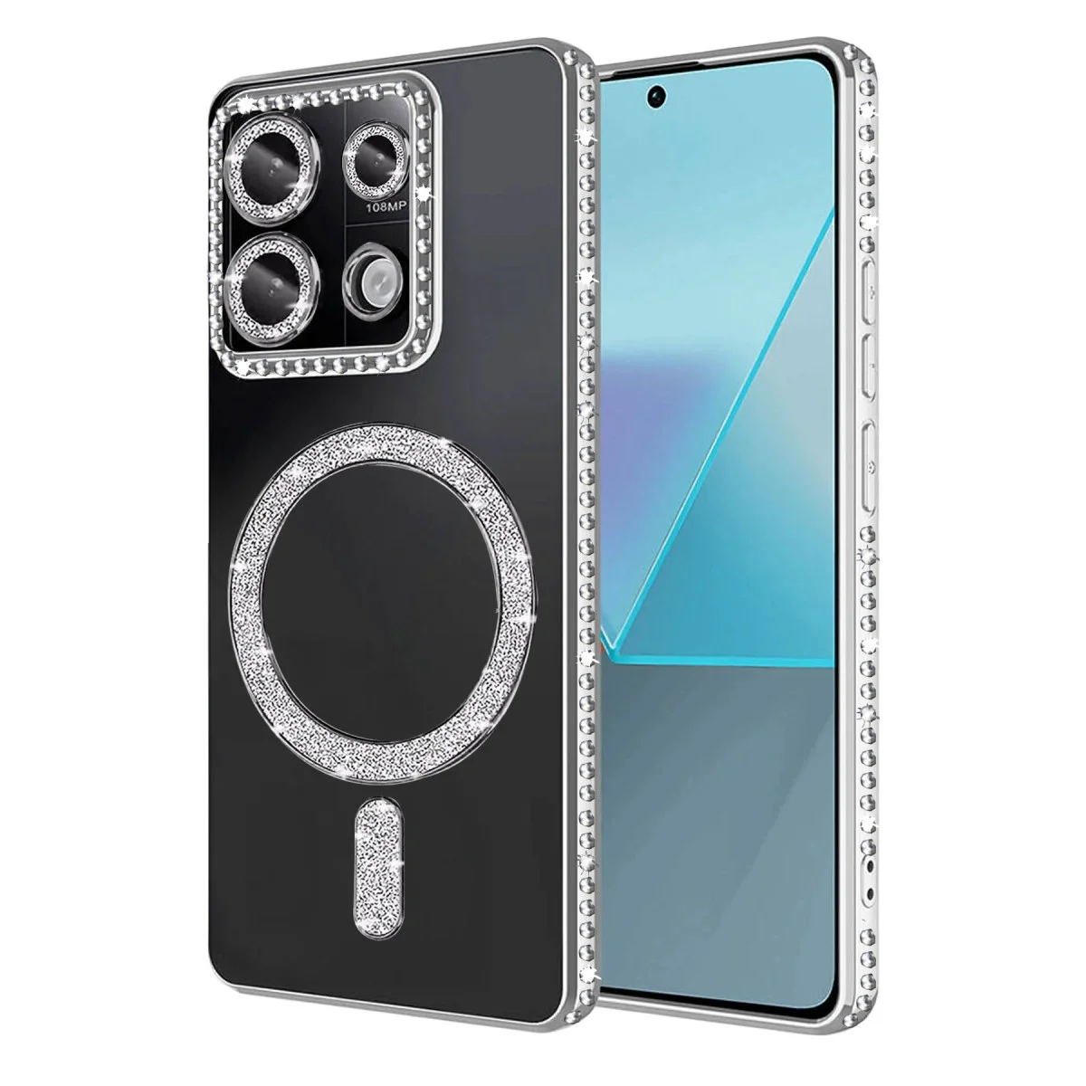 Xiao Red 13c Joke Simli Magneticsafe Kılıf - Gümüş