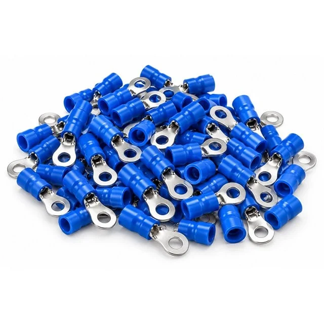 PM-39060 1,5-2,5mm2 Kesit 20x6,5x6,5mm Soket Mavi İzoleli Kablo Pabucu (100’lü Paket) görsel 2