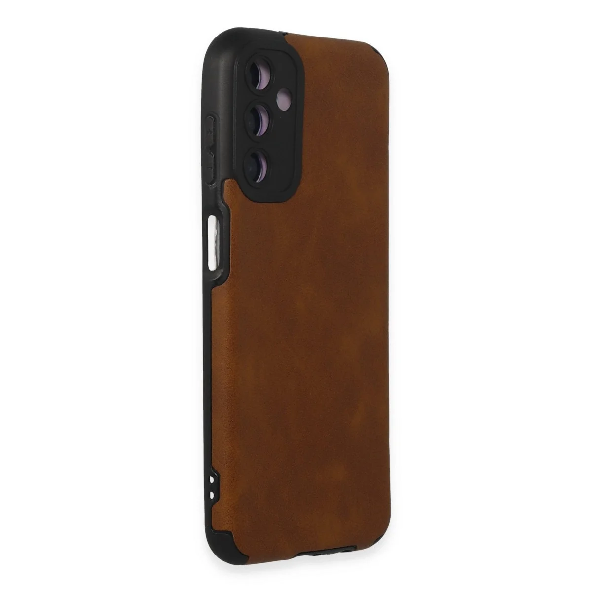Samsung Galaxy M14 5g Kılıf Loop Deri Silikon - Kahverengi görsel 2