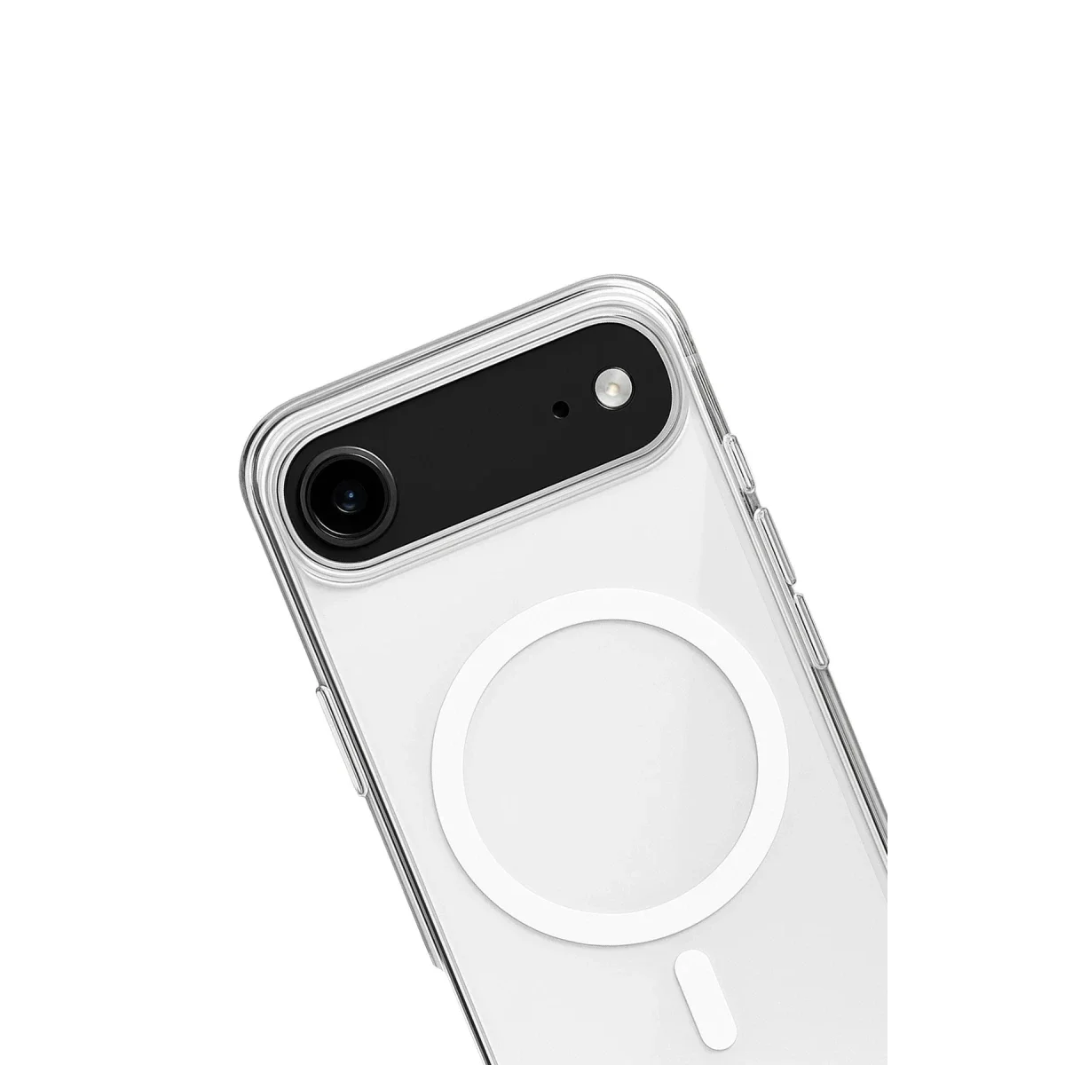 Apple iPhone 17 Air Kılıf Magneticsafe Şeffaf Silikon - Şeffaf görsel 2