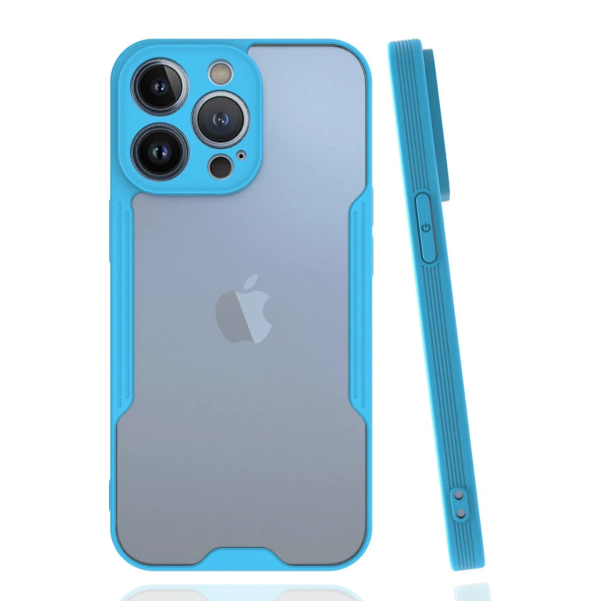 Apple İphone 14 Pro Kılıf Platin Silikon - Mavi