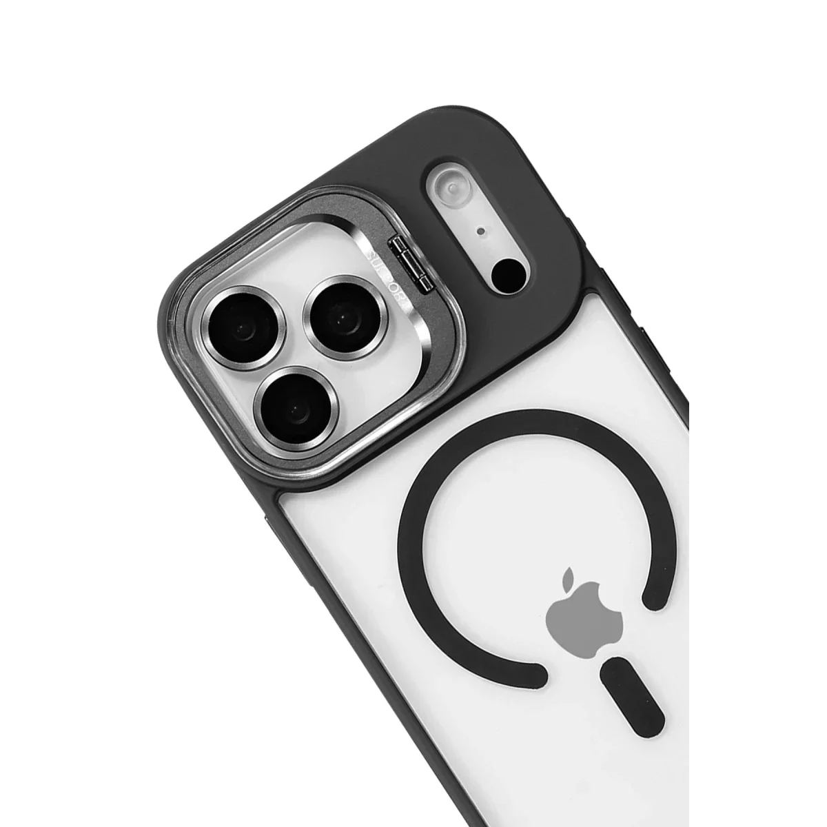 Joko Apple iPhone 17 Pro Max Remim Lensli Magsafe Standlı Kapak - Siyah görsel 3