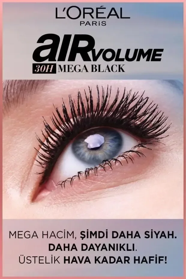 L'Oreal Air Mega Black Hacim Veren Maskara görsel 2