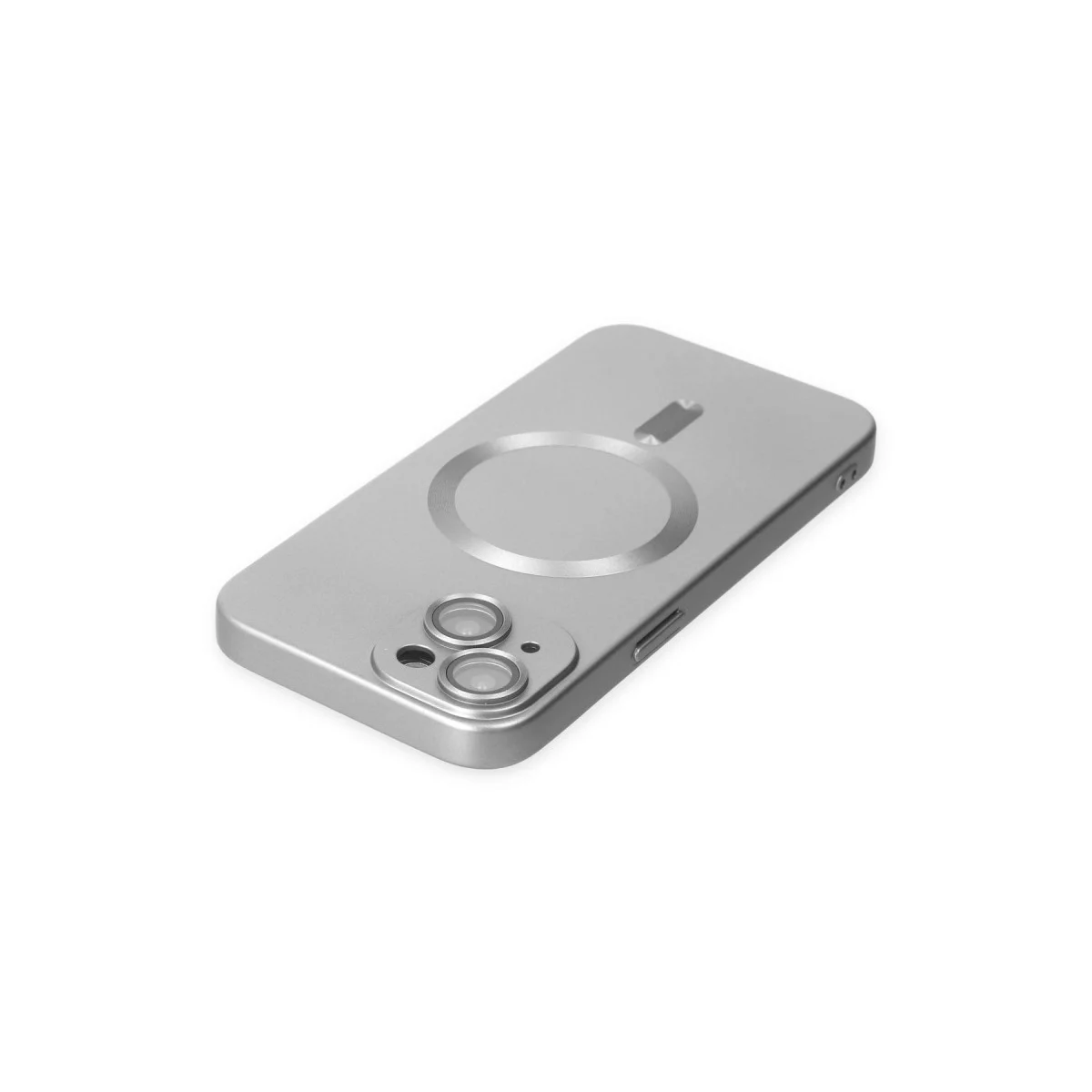 Apple İphone 14 Plus Kılıf Moshi Lens Magneticsafe Silikon - Gümüş görsel 5