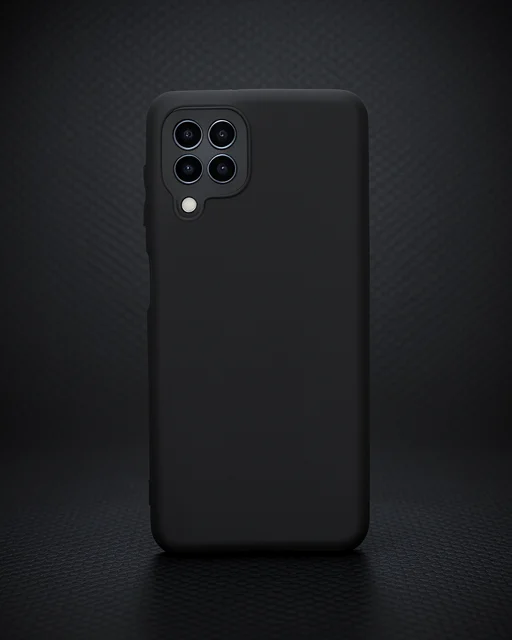 Samsung Galaxy A22 Kılıf First Silikon - Siyah