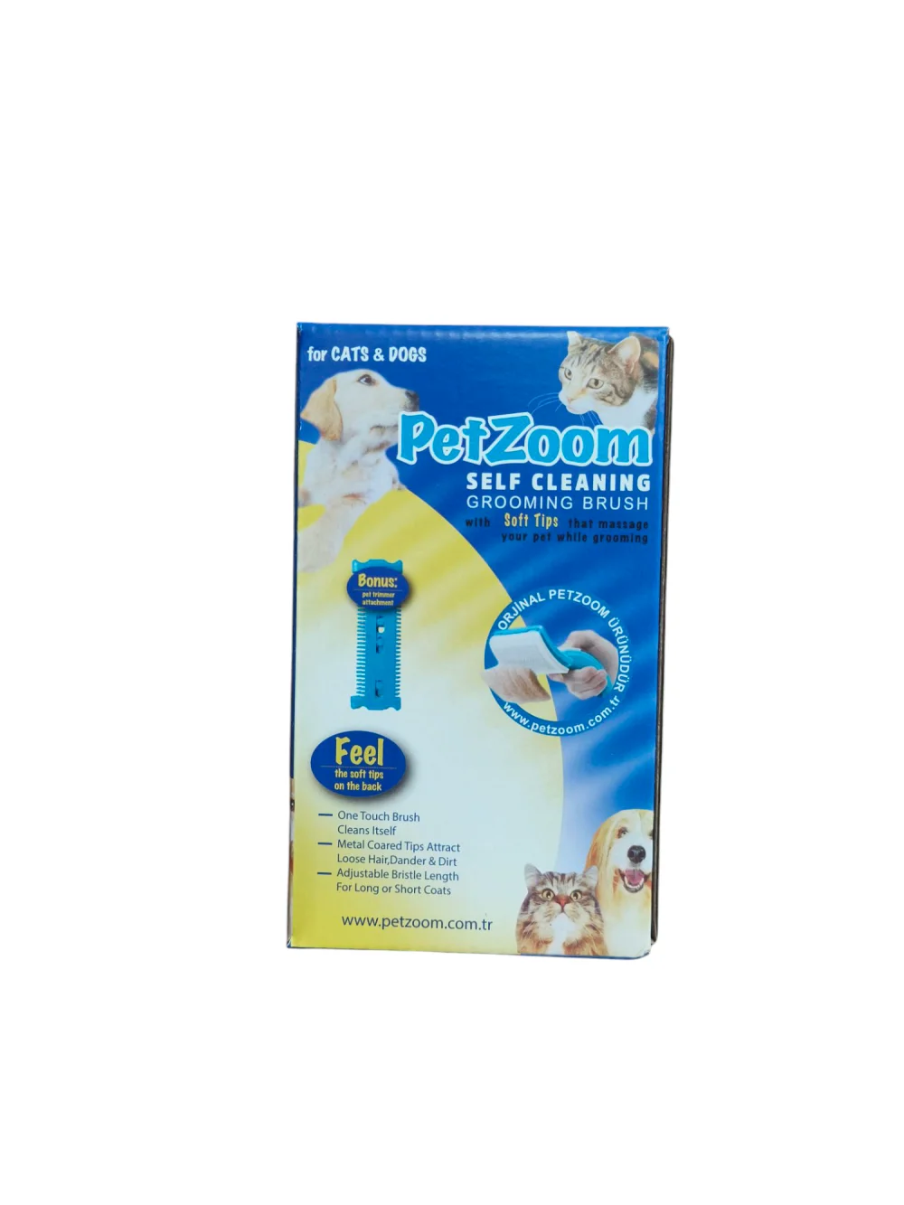 Lüks Basmalı Kedi Köpek Tarağı – Tüy Toplama ve Temizleme, Ergonomik, Kolay Kullanım görsel 4