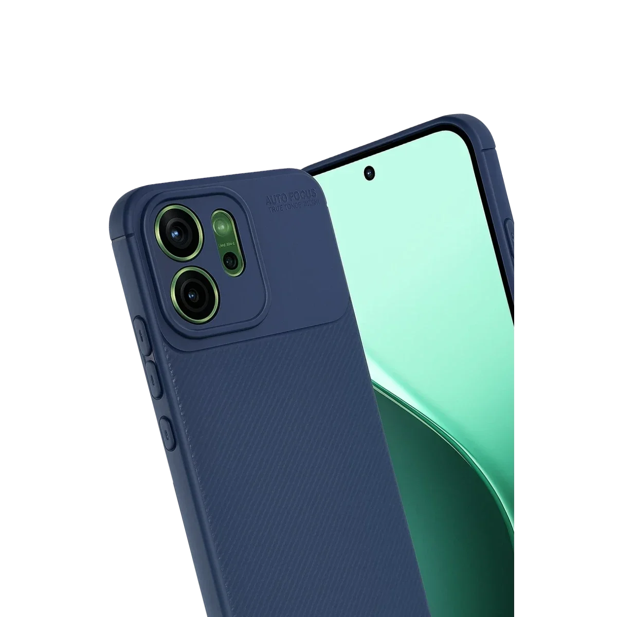 Oppo Reno 14 Auto Focus Karbon Kapak - Lacivert görsel 2