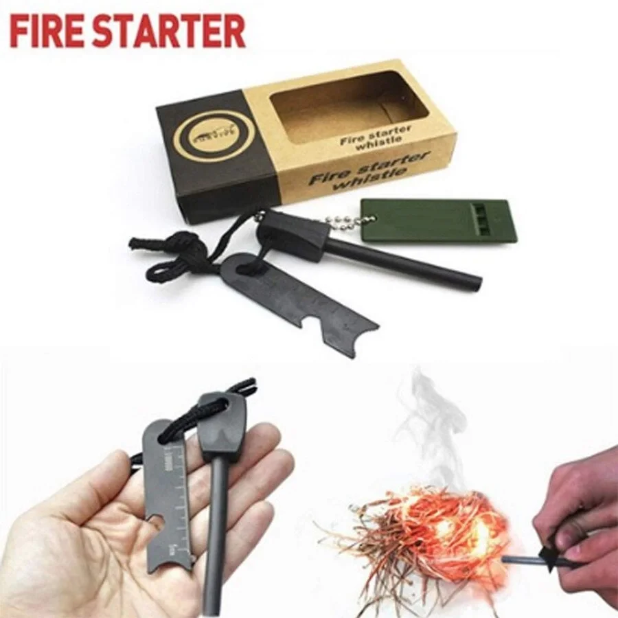 Survive Magnezyum Çubuğu Ateş Başlatıcı Çakmak Taşı görsel 3