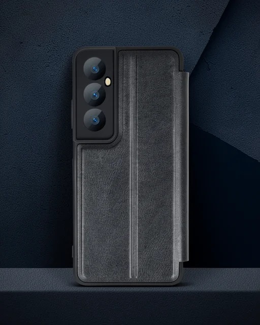 Realme C65 Kılıf Flip Cover - Siyah