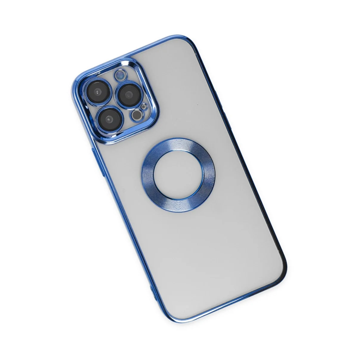 Apple İphone 14 Pro Max Kılıf Slot Silikon - Mavi görsel 3
