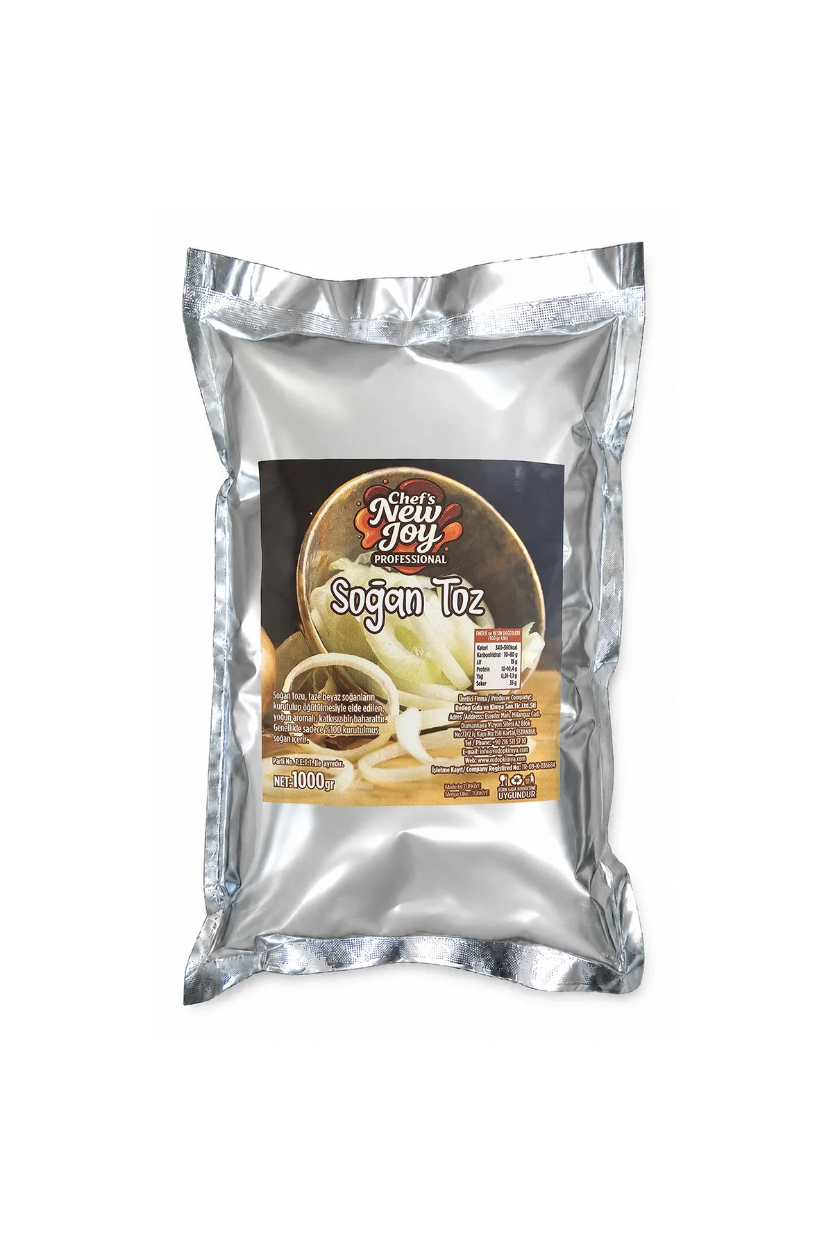 Soğan Toz 1000 gr Onion Powder Kurutulmuş Doğal Soğan Tozu
