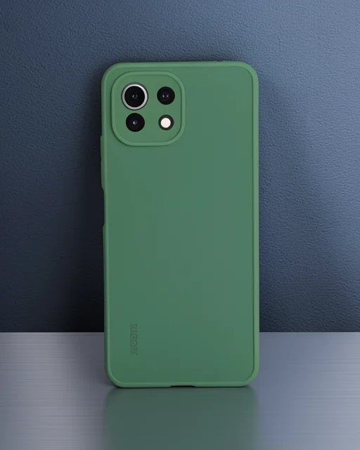 Xiaomi Mi 11 Lite Kılıf Montreal Silikon Kapak - Açık Yeşil