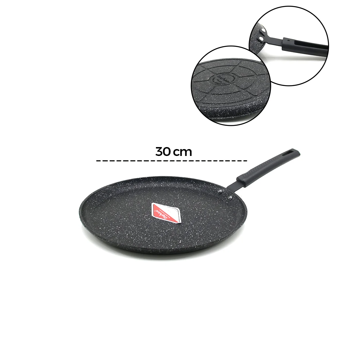 30 cm Döküm Krep Tava görsel 2