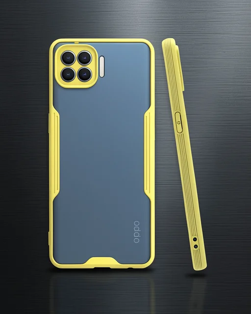 Oppo Reno 4 Lite Kılıf Platin Silikon - Sarı