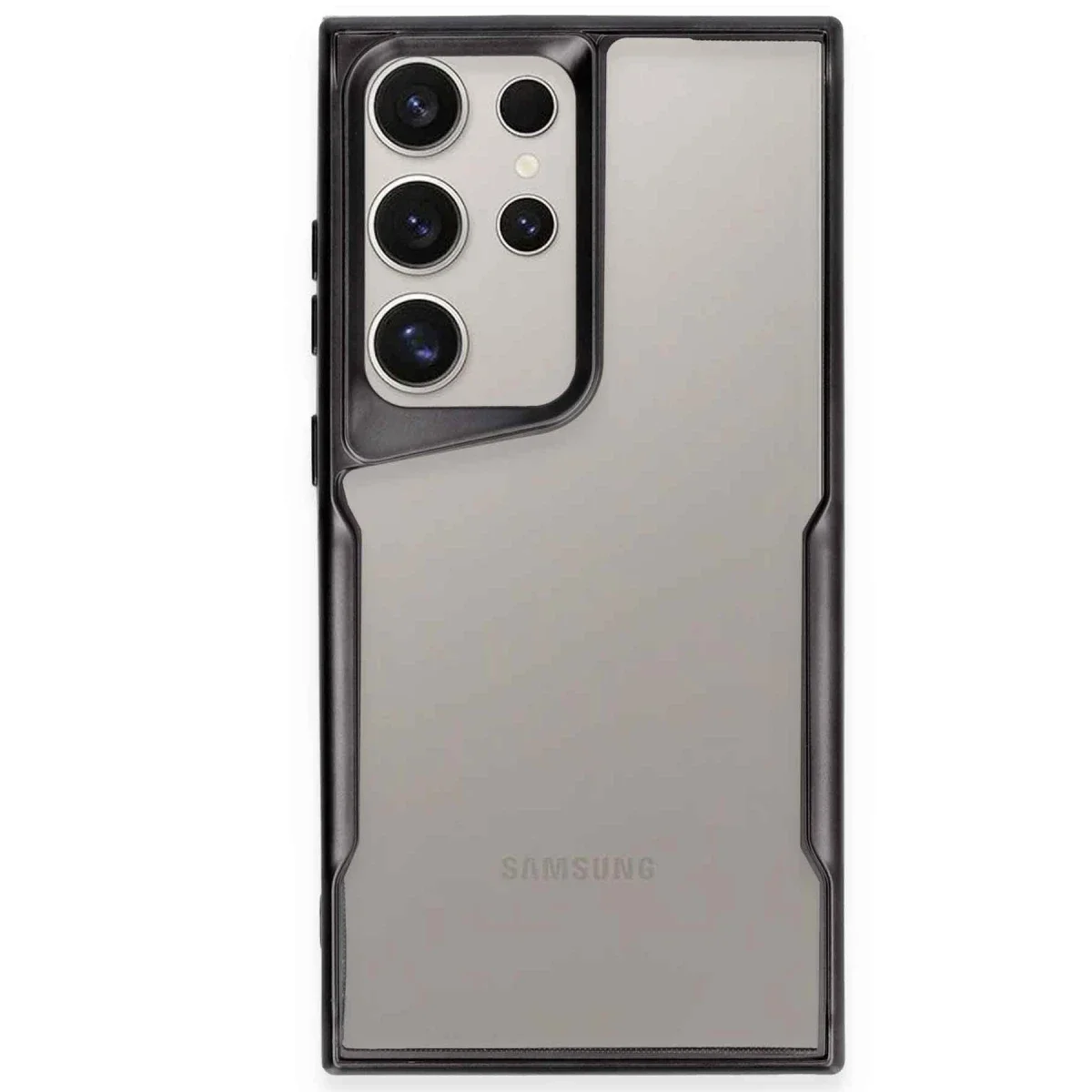 Samsung Galaxy S23 Ultra Kılıf Boyi Silikon Kapak - Siyah