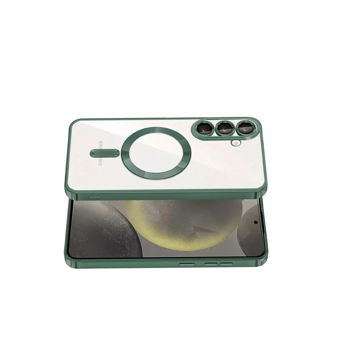 Samsung Galaxy A37 5g Kross Magneticsafe Kapak - Koyu Yeşil görsel 2