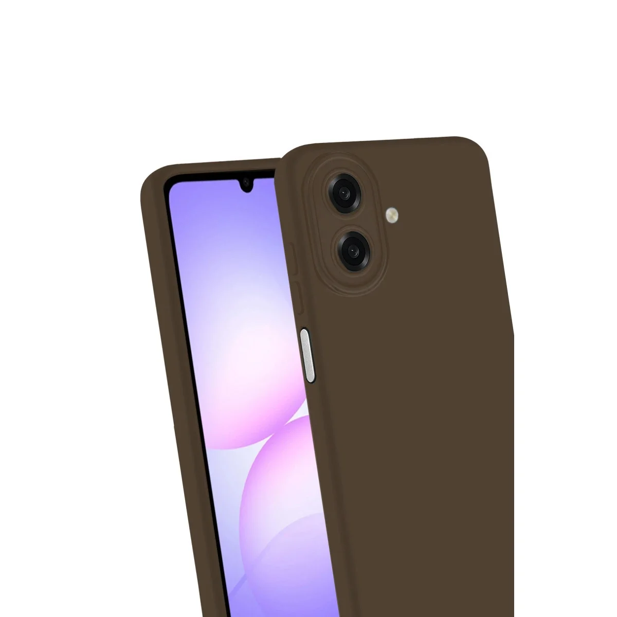 Samsung Galaxy A07 4g First Silikon - Kahverengi görsel 3
