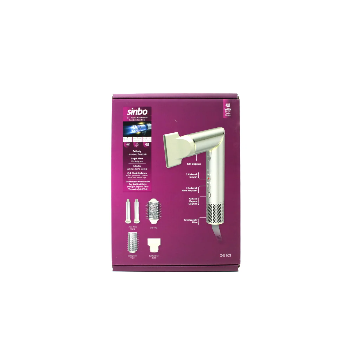 Saç Şekillendirme Cihazı SHD-1721 görsel 5