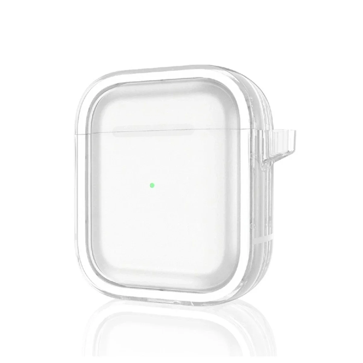 Movenchy Apple Airpods 4 (4.nesil)/Airpods 5 (5.Nesil) Shiny Şeffaf Kılıf - Beyaz
