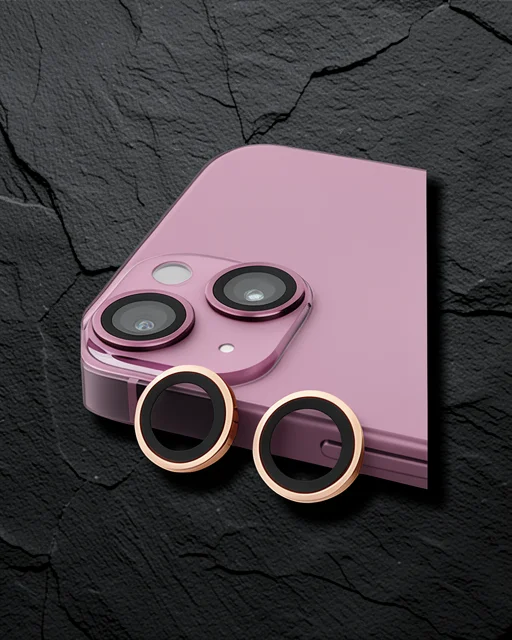 Apple İphone 13 Raze Metal Kamera Lens - Pembe