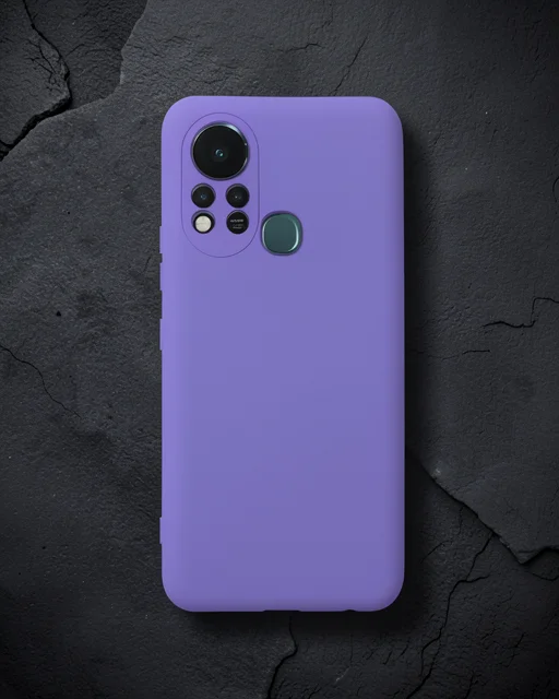 İnfinix Hot 11s Kılıf Nano İçi Kadife Silikon - Mor