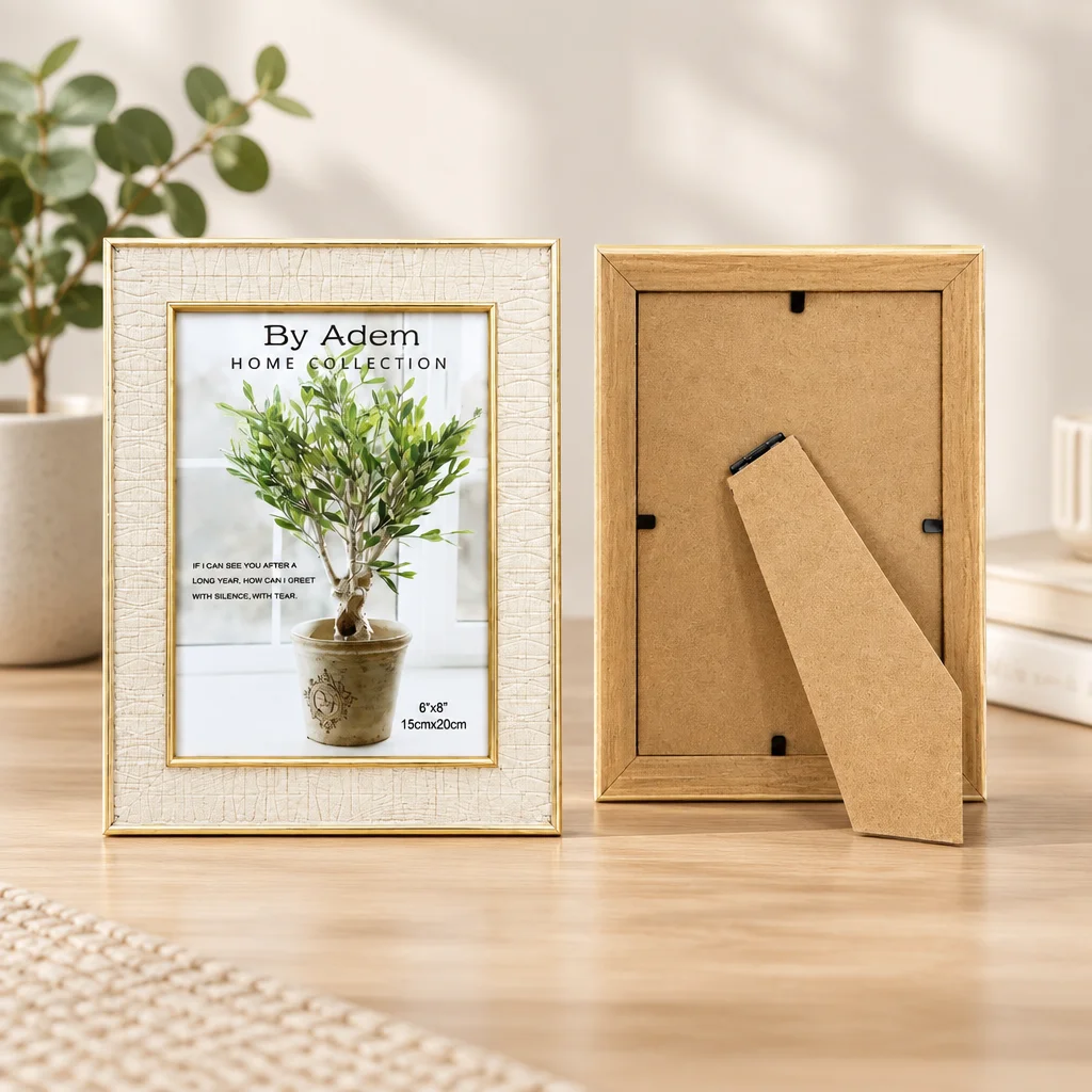 6x8 Kabartmalı Gold Çerçeve