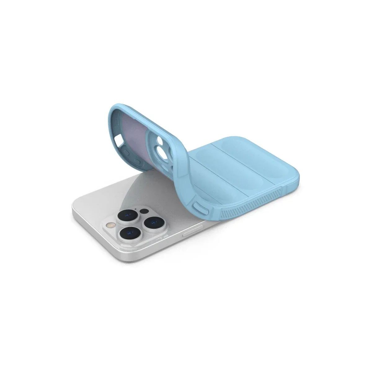 Apple iPhone 14 Pro Kılıf Optimum Silikon - Sky Blue görsel 4