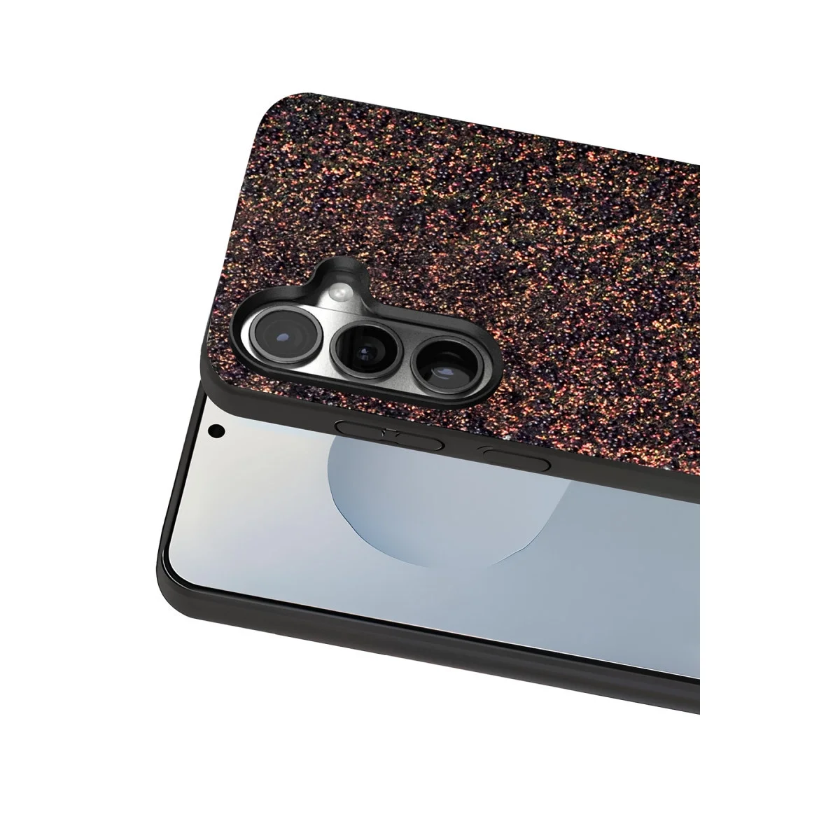 Onegif Samsung Galaxy S25 Plus Bright Simli Kapak - Derin Mor görsel 2