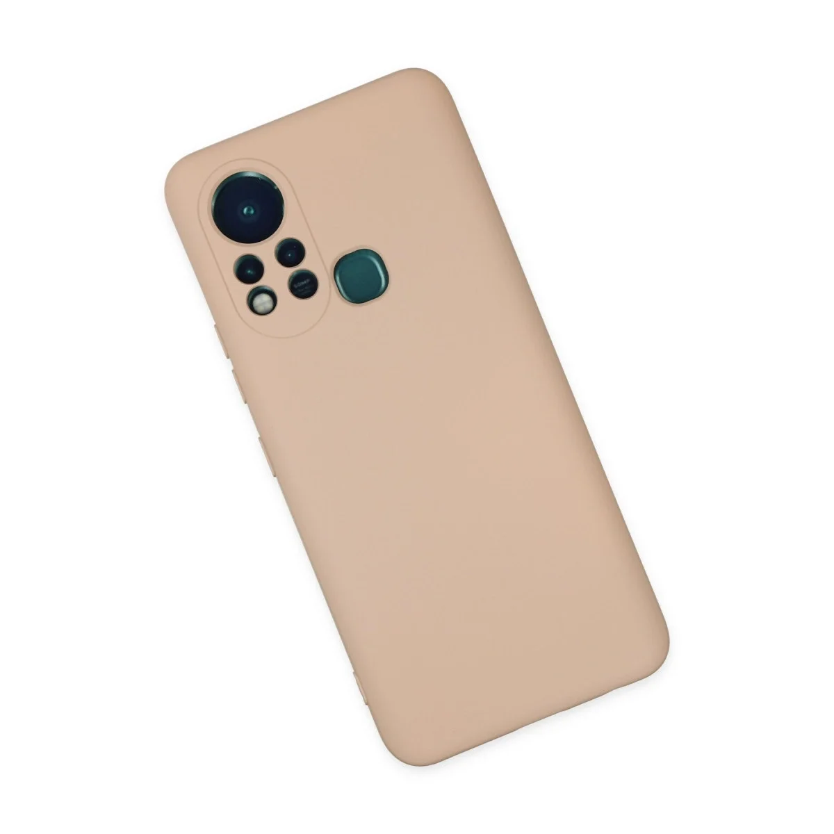 İnfinix Hot 11s Kılıf Nano İçi Kadife Silikon - Pudra görsel 3