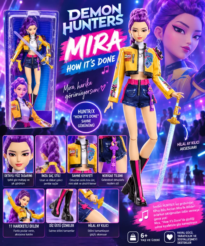 Demon Hunters Ana Karakter Rumi How It's Done Bebek görsel 4