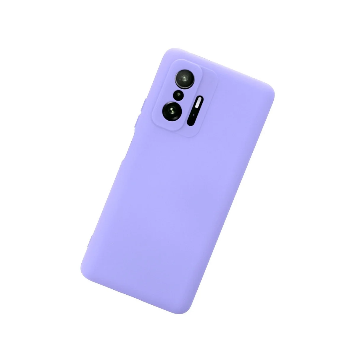Xiaomi Mi 11t Pro Kılıf Nano İçi Kadife Silikon - Lila görsel 3