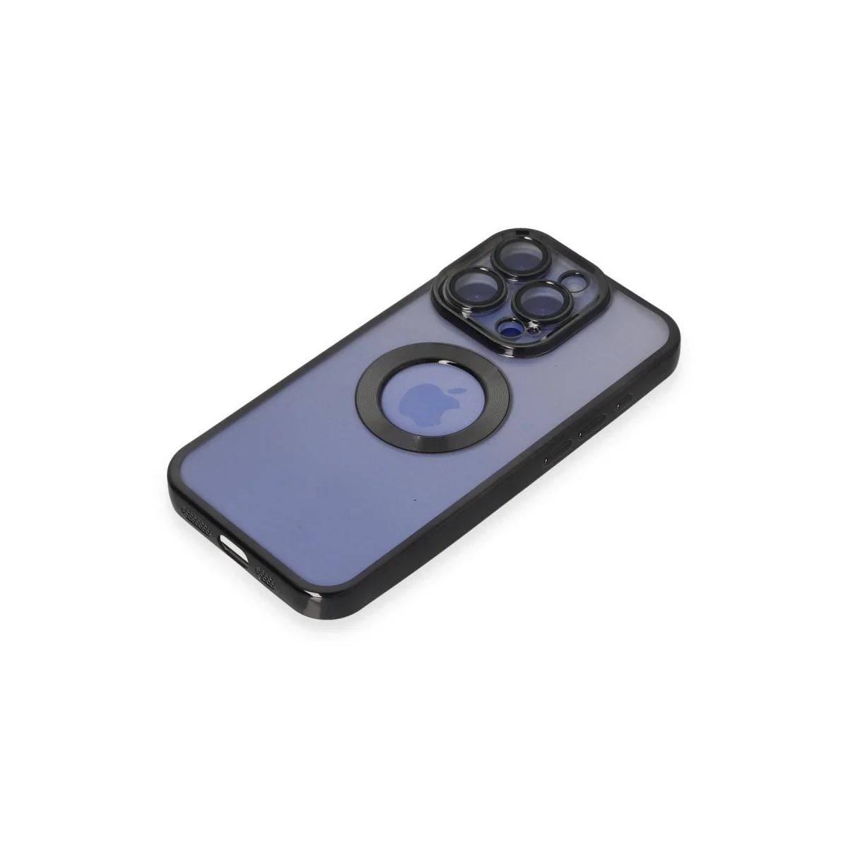 Apple İphone 15 Pro Max Kılıf Slot Silikon - Siyah görsel 4