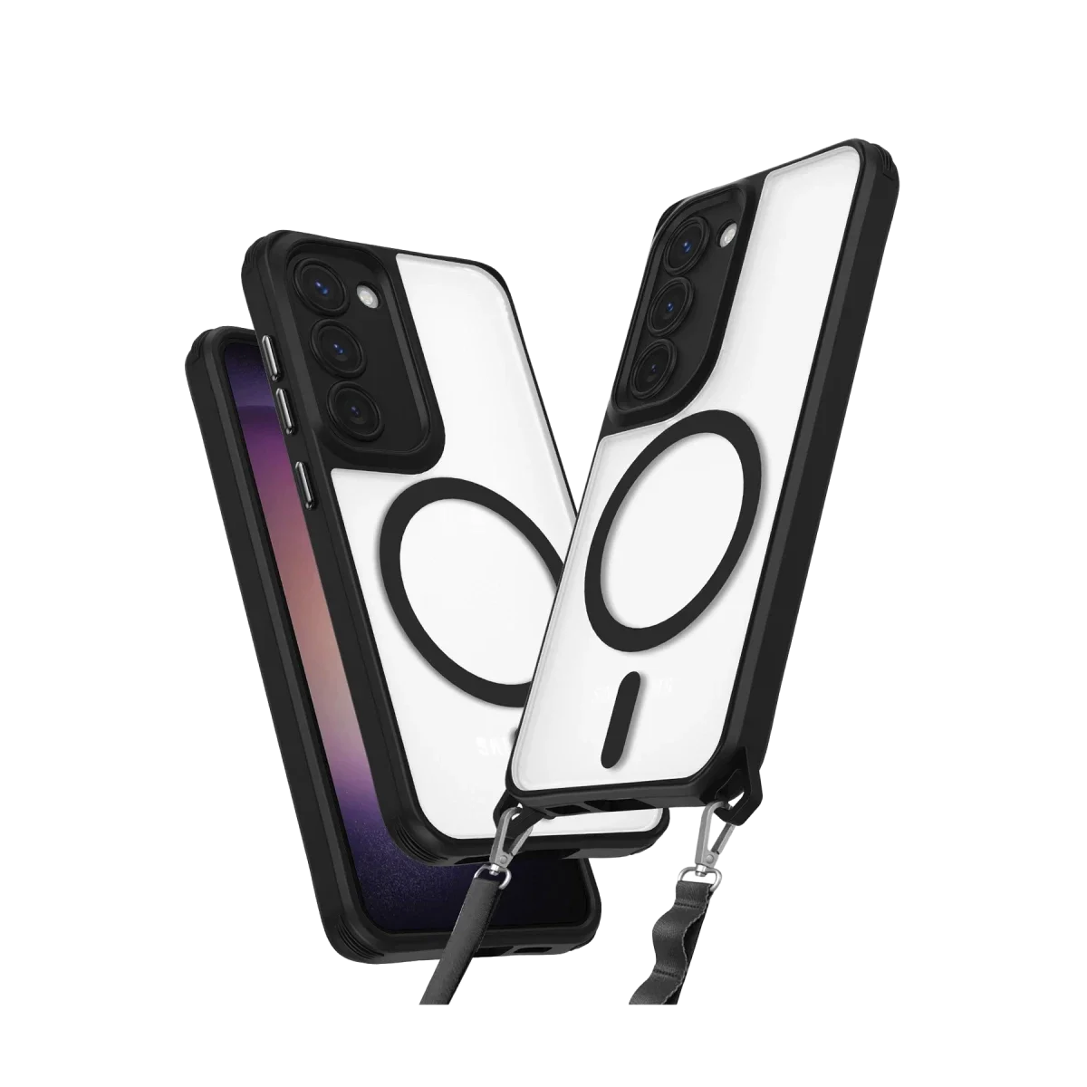 Samsung Galaxy S23 Plus Kılıf Enka Magsafe Silikon Kılıf - Siyah