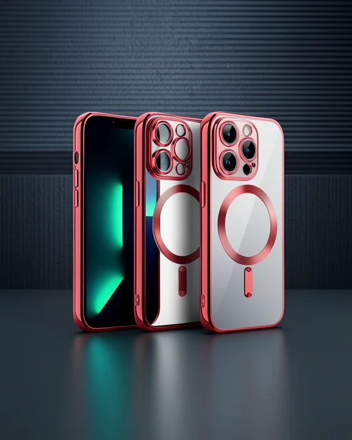 Apple İphone 12 Pro Kılıf Kross Magneticsafe Kapak - Kırmızı