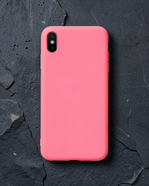 Apple İphone Xs Max Kılıf Nano İçi Kadife Silikon - Koyu Pembe