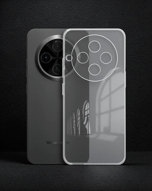 Tecno Spark 30c Kılıf Lüx Şeffaf Silikon