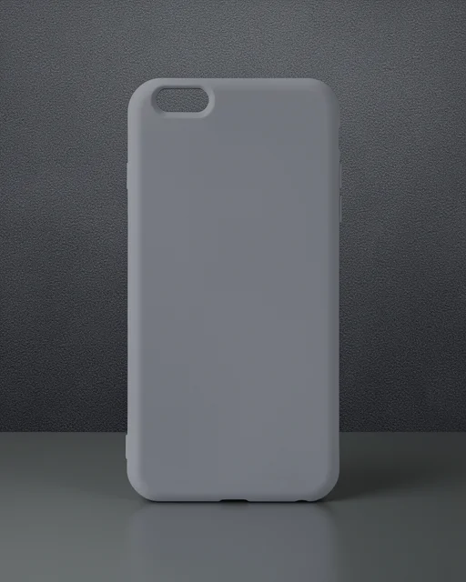 Apple İphone 6 Plus Kılıf Nano İçi Kadife Silikon - Gri